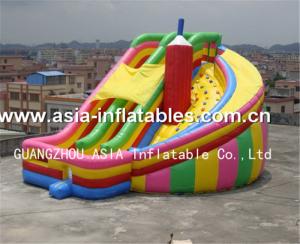 China Commercial Inflatable Twister Slide Games For Kids wholesale