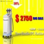 Spa use!!! 50% discounts off! wholesale price good 3 handles multifunctional ipl