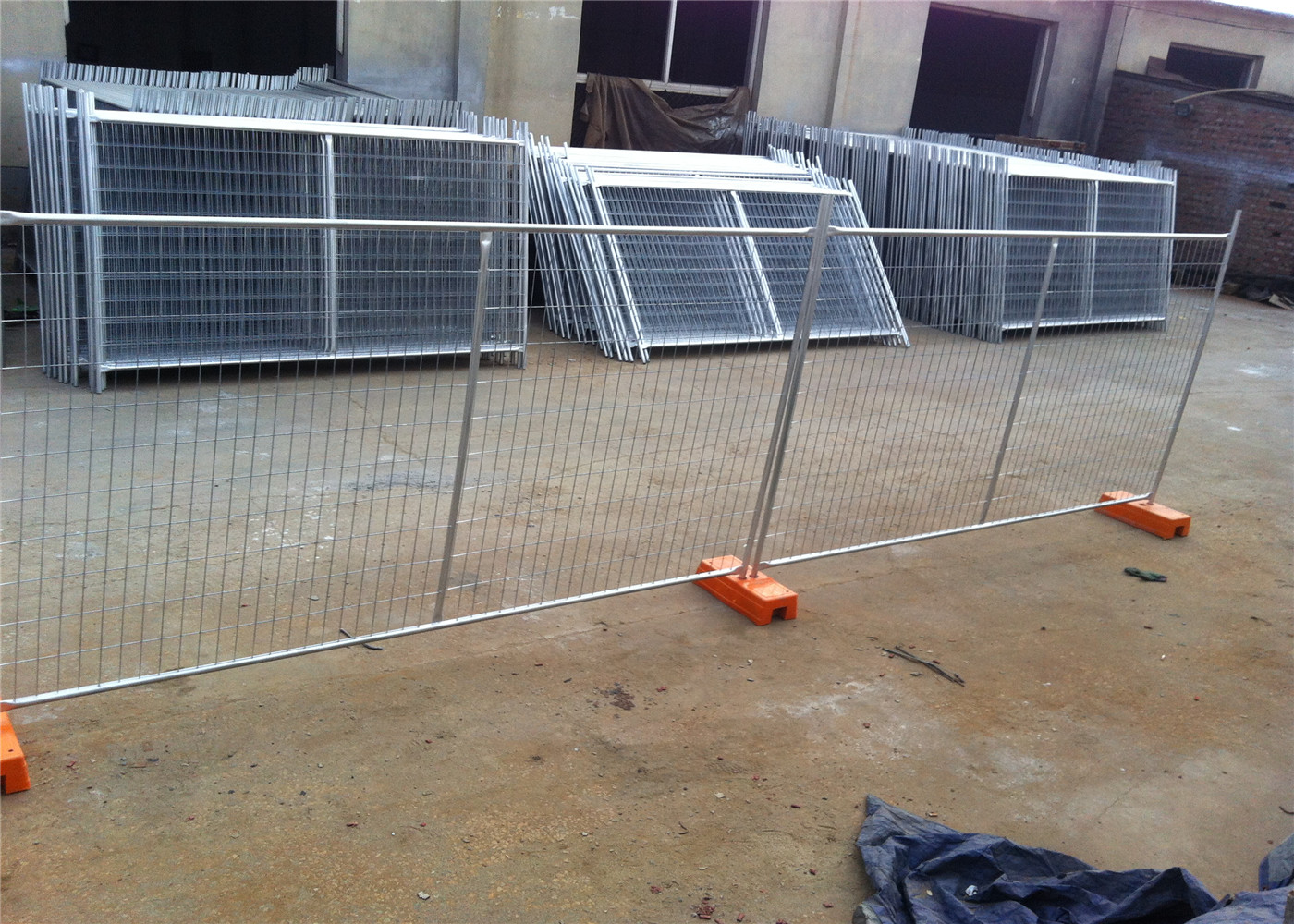 Durable Metal Construction Fence Rental , Chain Link Fence Construction