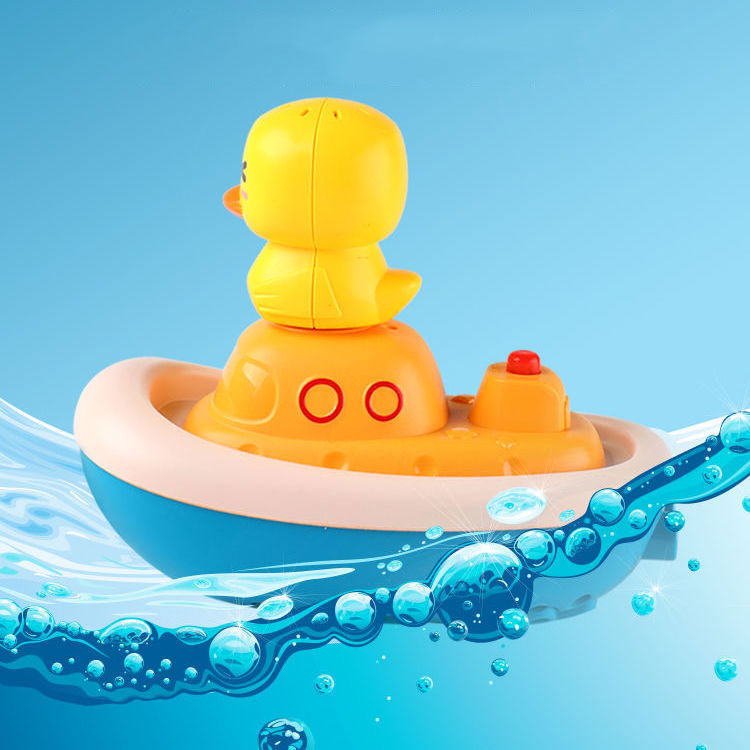 Gender-Neutral Summer Water Playing Toy Yellow Duck Electric Shower for 5-7 Years Old
