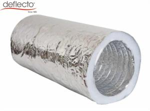 China Silenced Insulated Flexible Air Duct Hose 100mm - 300mm Diameter For Air Conditioning wholesale