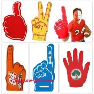 China Customer Made Finger Match Fan EVA Foam Hand Finger Cheering Promotional Wewing Eva wholesale