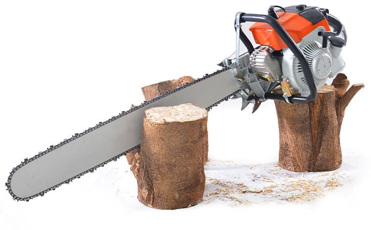 2 Stroke Single Cylinder Gasoline Chainsaw 4.8KW High Power 105cc Power Saw