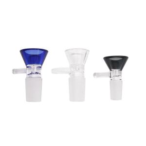 China 300℃ Inhale Smoke Funnel Shaped Glass Drinking Straws wholesale