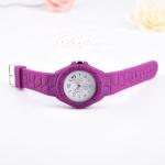 Promotional Gifts Silicone Rubber Bracelet Watch Purple Color With RoHS & CE