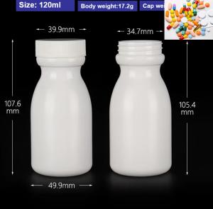 China 50ml 60ml Medicine Bottles 100ml White Plastic Pill Bottles wholesale