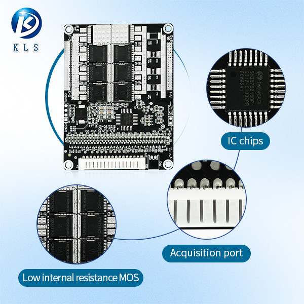 Lithium Ion NMC LifePO4 Bms Board 6s-16s 30A 40A 50A 60A Battery Management System