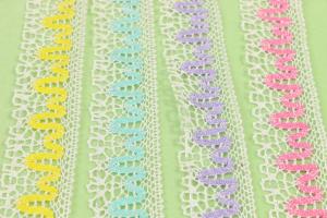 China Recyclable Cotton Crochet Lace Trim Reusable Unstretched Contrast Patterned wholesale