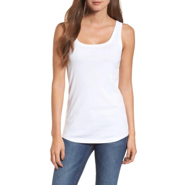 Fashion Casual Summer Women's Cotton Fitness Racer Back Workout Tank Tops for