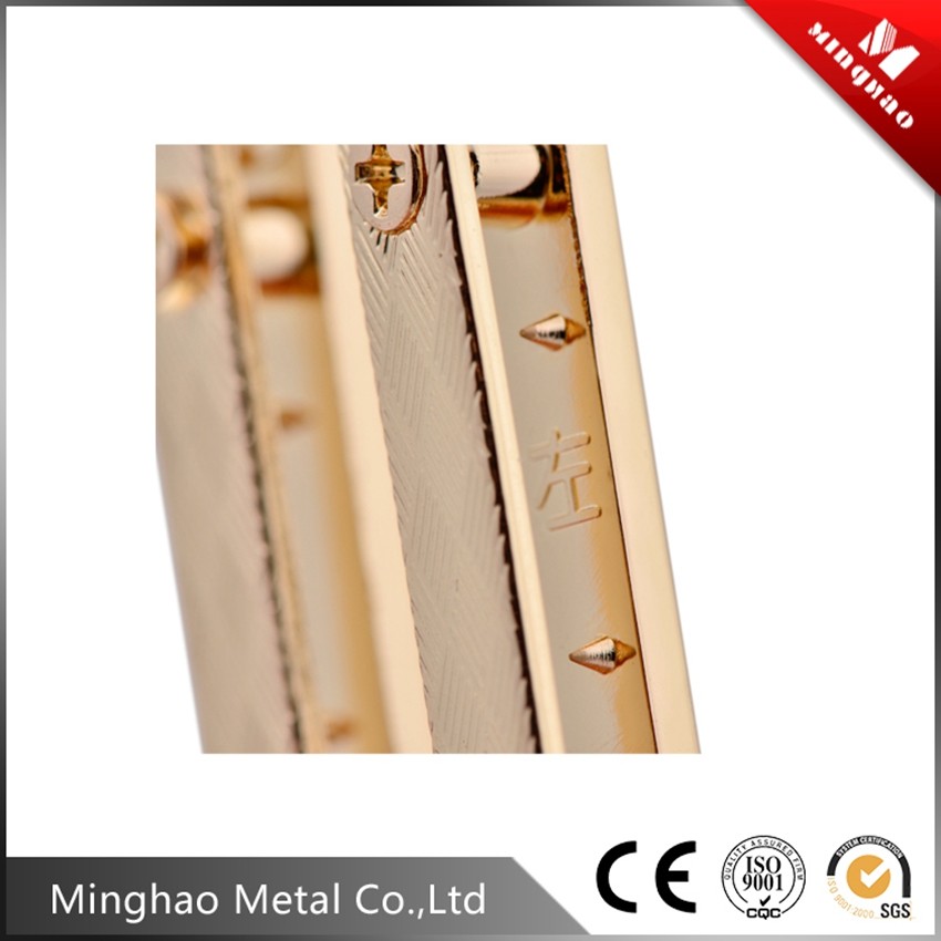 Promotion black square zinc alloy metal accessories,18.7*63.8mm black parts