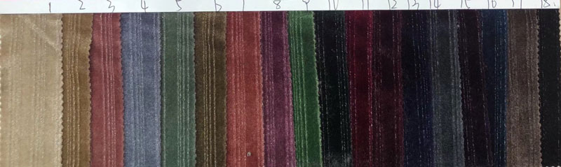 Korea Pleated Corduroy Spandex Velvet Velour Fabric Knitted 230-300gsm