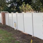Waterproof Vinyl White Color Outdoor Privacy House Fencing