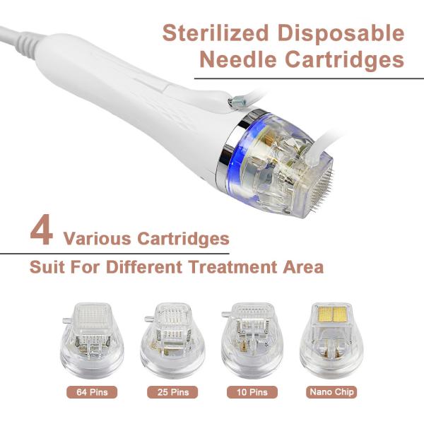 Portable RF Microneedling Cartridges 0.3mm Thickness Microneedling Pen