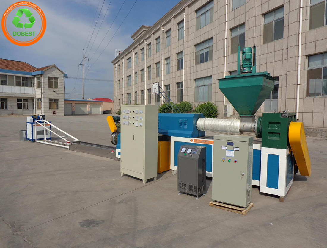 Clean Plastic Pellets Production Equipment Waste PP PE Plastic Water Ring Granulator