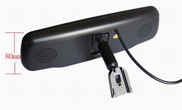 Ouchuangbo 4.3" Digital TFT LCD Screen 16:9 Car Monitor Rearview Mirror Security Monitor Auto