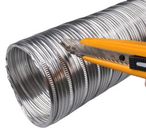 China Wall Fan Mounting Rigid-semi Aluminum Flexible Duct for High Temperature Air Ventilation wholesale