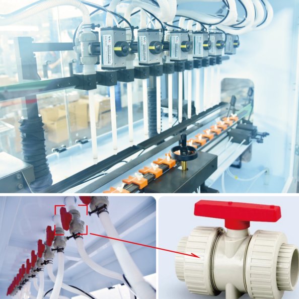 1000ml 1800 BPH Chemical Liquid Filling Machine Horizontal Corrosive Liquid Filling Machine