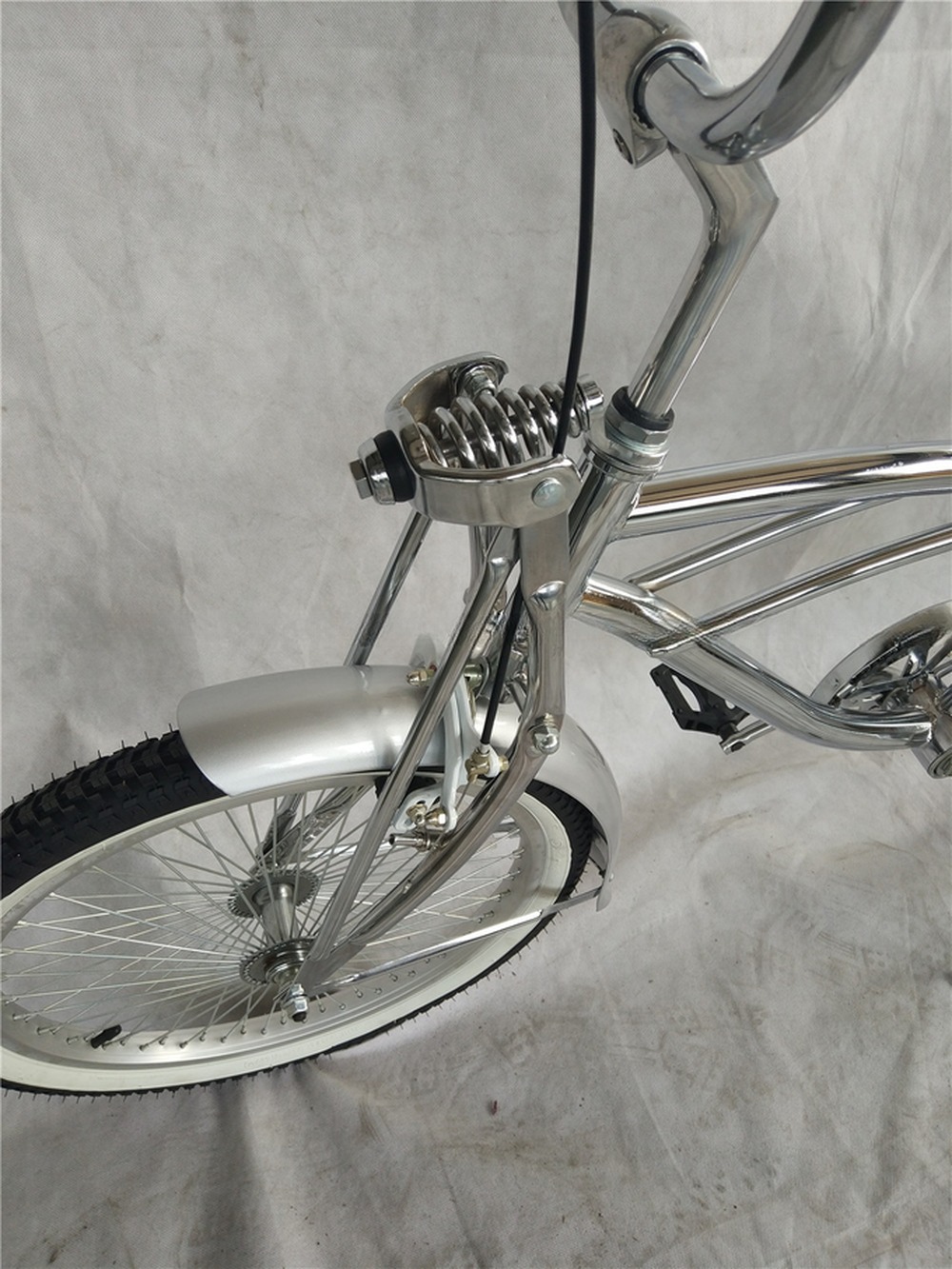 CP 20 inch Springer Fork Bicycle Lowrider Chopper Bike Adult Beach Cruiser Lowrider Bicycle 12kg