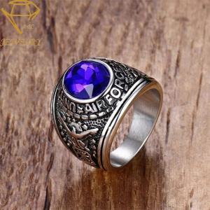 China Custom Mens Air Force Rings wholesale