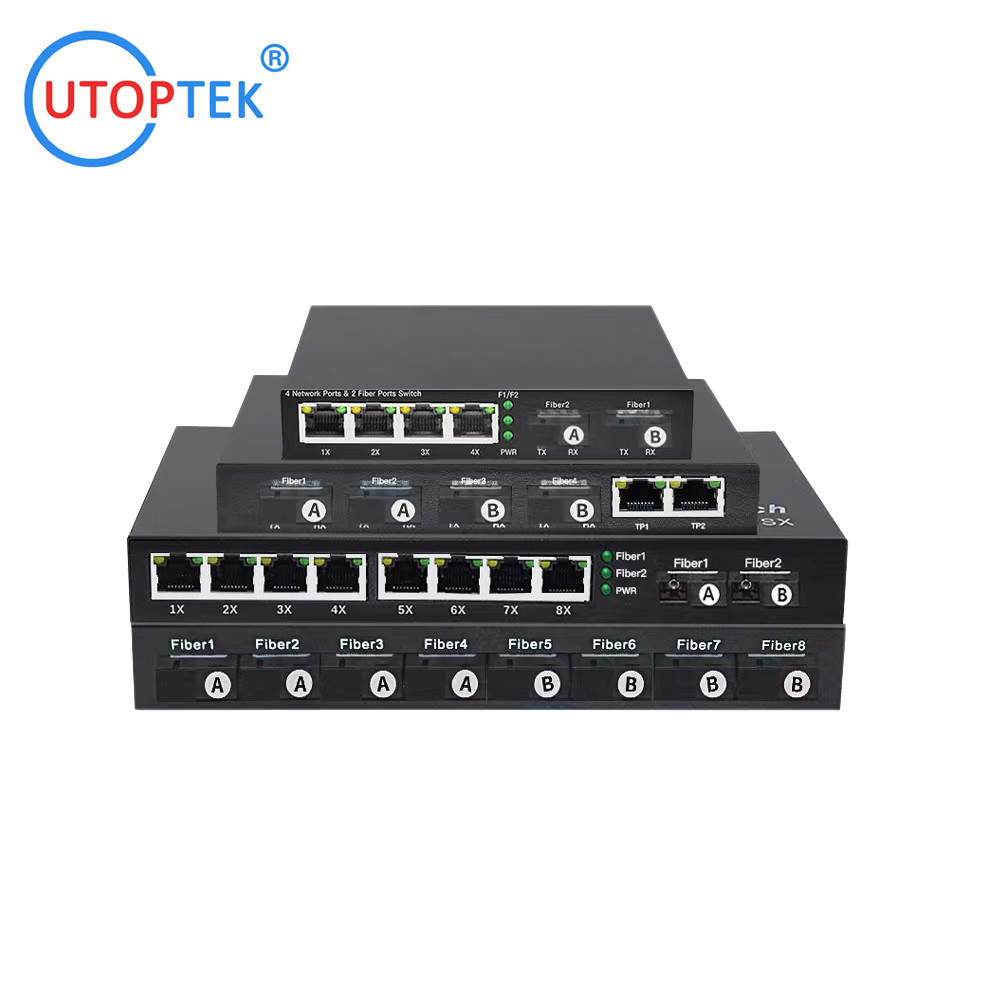 commercial fast fiber ethernet switch 1/2/4/8/16/24port ethernet network switch