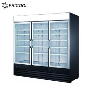 China CE ETL Single Temperature 3 Glass Door Merchandisers 280kg Freezer 280kg wholesale