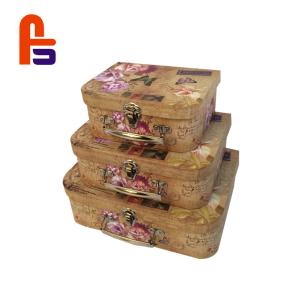 China Upscale Grade Paper Gift High Durability Cardboard Suitcase Box wholesale