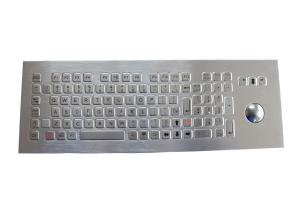 China 400DPI Metal Industrial Keyboard 104 Keys With Mechanical Trackball wholesale
