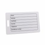 Luggage Plastic PVC Card Hang Bag Tag ODM For Travel Baggage
