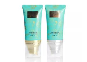 China 1.7oz Sunscreen Airless Pump Tube , Flat Refillable 50ml Cosmetic Tube wholesale