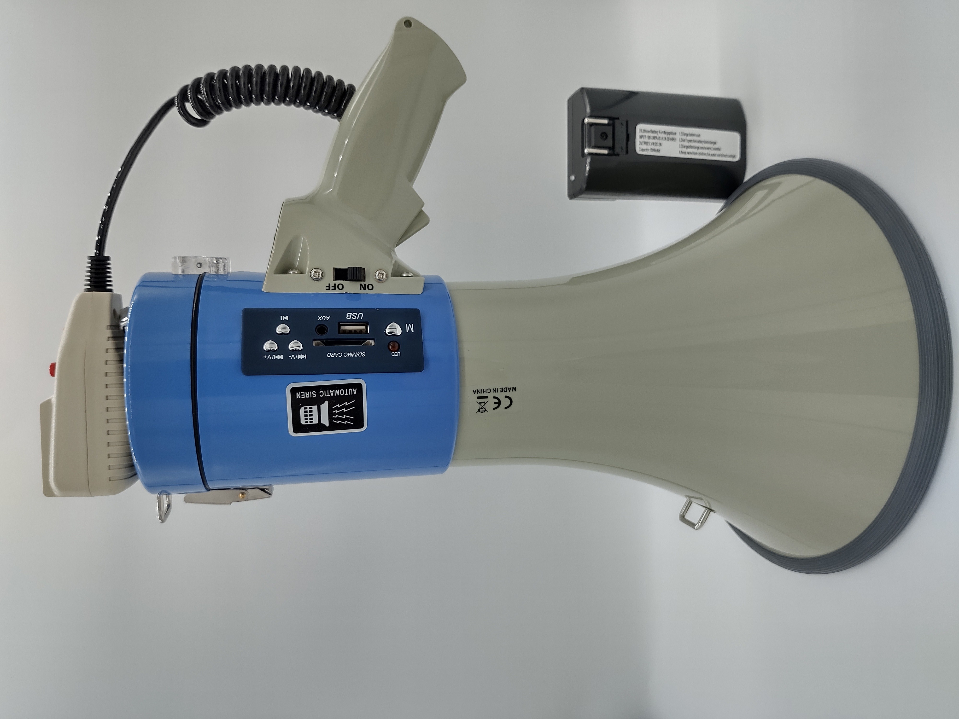 Battery Portable Recordable Megaphone Speaker 800M Music Playback