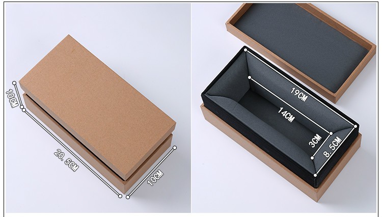 Custom Rigid Brown Kraft Paper Square Mug Bowl Storage Vase Packaging for Chinese Tea Cup Saucer Set