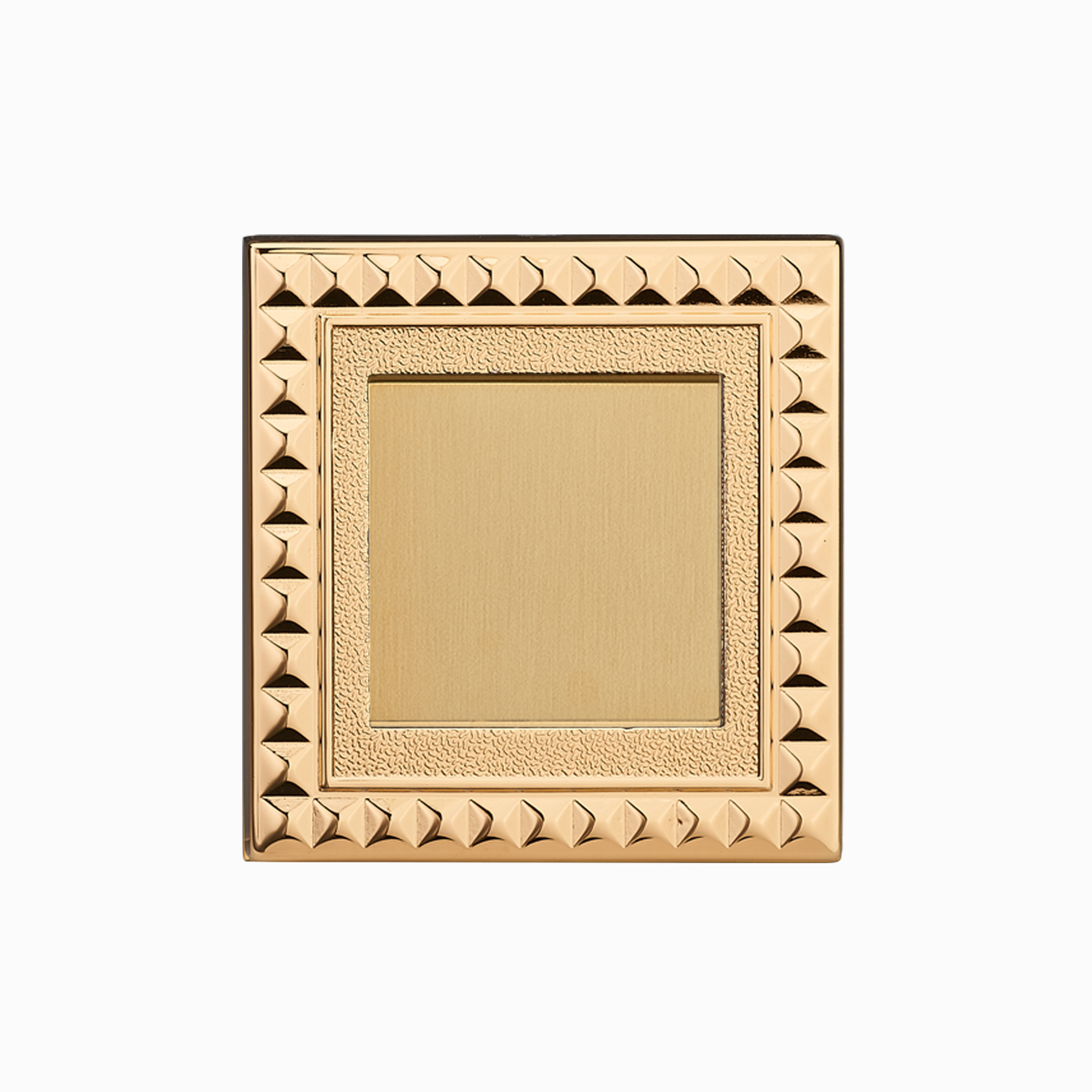 3 Pin 2 Gang Wall Switch And Socket Gold Finish 87mm 91.2mm