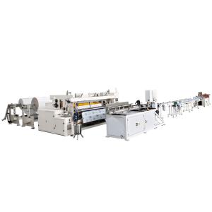 China Bundling Bag Gearbox Adopted Toilet Paper Roll Machine Rewinding wholesale