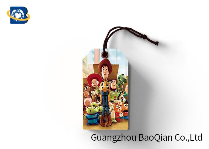 Die - Cut Shape Custom Printed Hang Tags Toy 3D Hangtags Free Sample Service