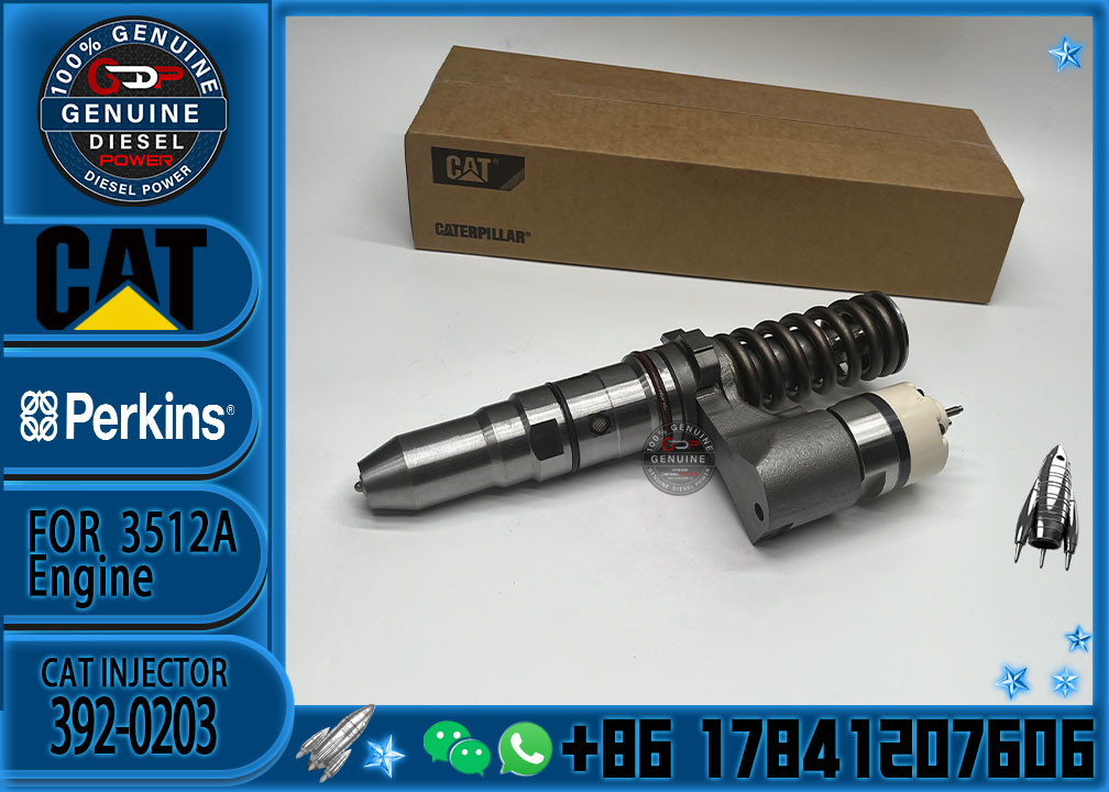 Common rail injector fuel injecto 246-1854 392-0203 250-1311 392-0204 for 3512B Excavator 3512C 3516B 3516C