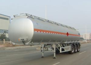 China Tri Axle Carbon Steel Tanker Trailer , Oil And Diesel Fuel Tank Trailer 40000L wholesale