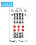 4 speed control knobs+4 band selection switches