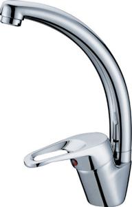 China Brass Kitchen Sink Water Faucet / Mixer Taps With Ceramic Cartridge wholesale