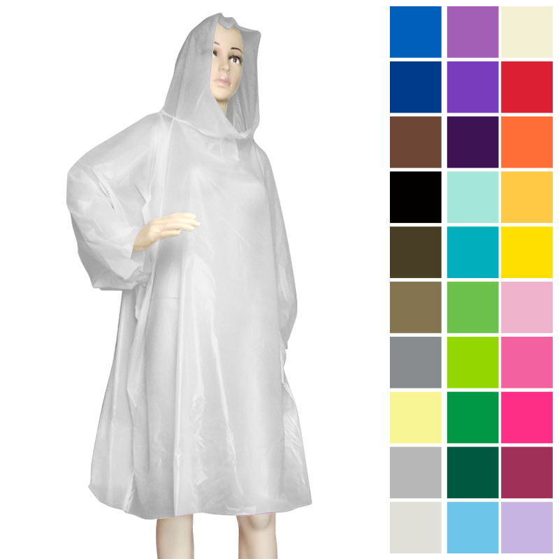 Korean Style Rain Coat High Vis Yellow PVC Rain Suit With Hood