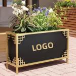 Outdoor luxury iron street combination flower planter box