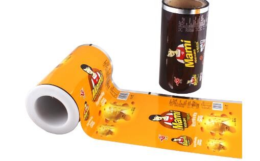 Laminated plastic package film roll gravure printing handling PET/PE laminating film roll for food packaging