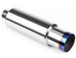 370mm 2" Inlet 3" Outlet 304 Stainless Steel Exhaust Muffler