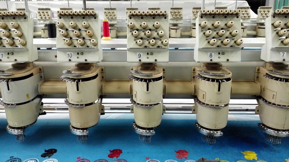 Barudan 20 Heads Used Commercial Embroidery Machines 9 Needles