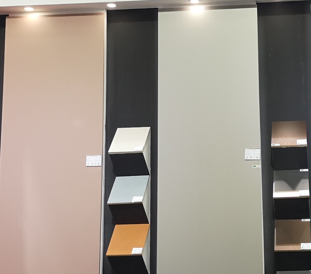 classic color high gloss PET mdf for kitchen cabinet panel
