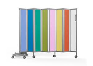 China Folding Medical Hospital Bed Accessories Privacy Screen Dividers with castors wholesale