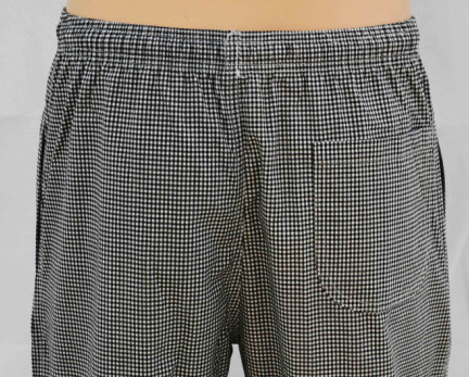 Acid Resistant Men'S Protective Work Clothing Yarn Dyed Check Chef Trousers