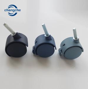China Customized White Neoprene Threaded Stem Furniture Casters Wheel wholesale