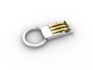 China Tagor Jewelry Top Quality Trendy Classic Men's Gift 316L Stainless Steel Key Chains ADK30 wholesale