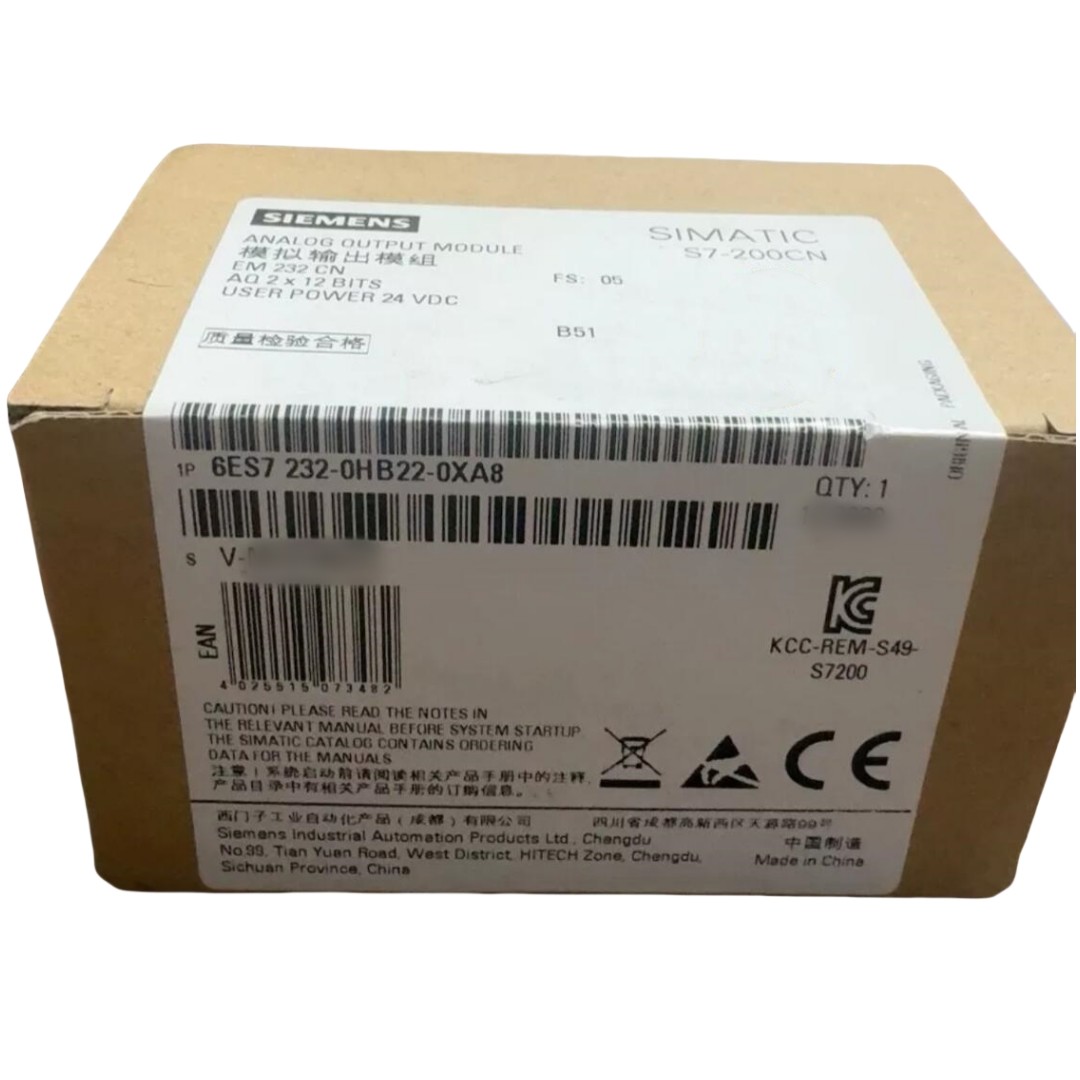 SIEMENS SIMATIC S7-200 PLC 6ES7232-0HB22-0XA0 EM 232 Analog Output, 2 Outputs