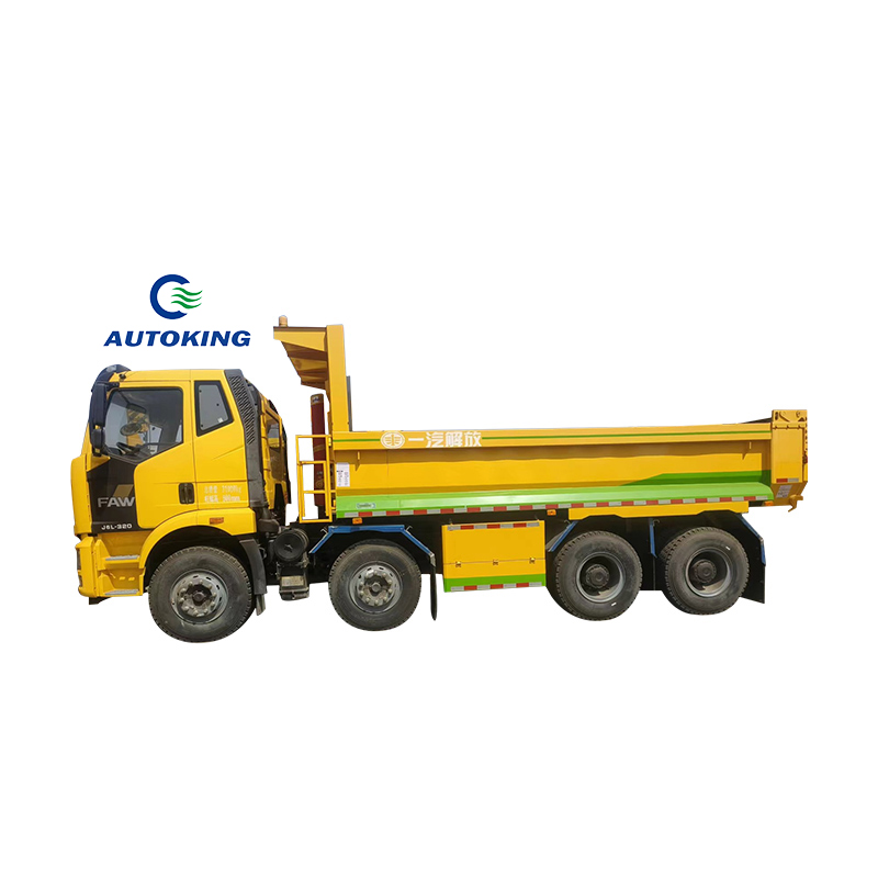 320HP FAW Dump Truck 8x4 31T-40T FAW Tipper Truck For 12 Wheeler Diesel Engine